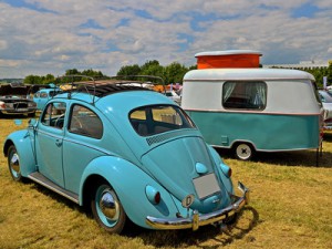 VW Käfer Wohnwagen camping 50erJahre