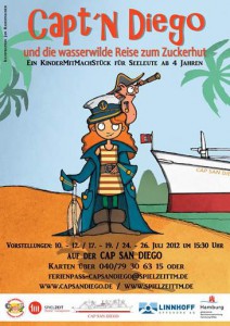 Mitmachtheater Capt'n Diego auf Cap San Diego Hamburger Hafen Plakat