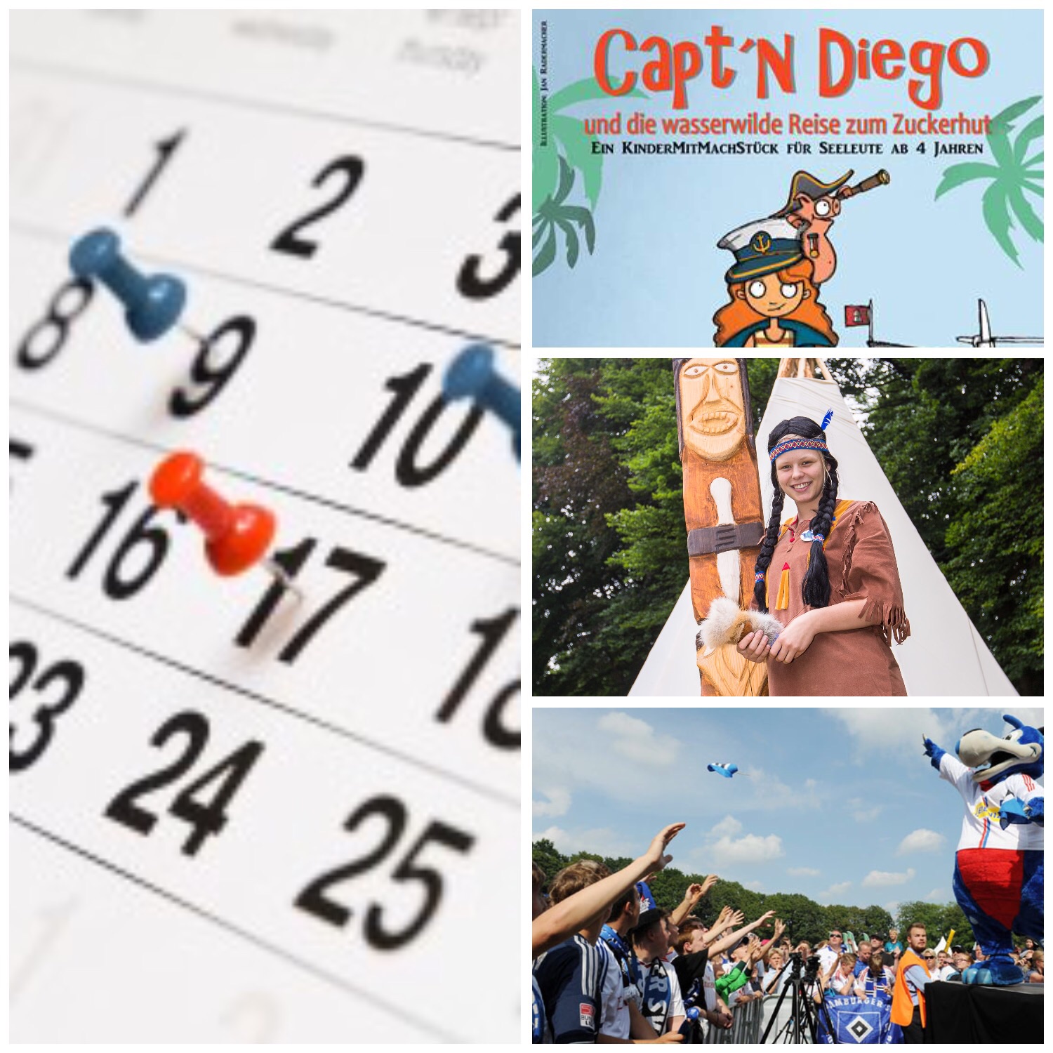 Highlight der Woche Wildestfest Wilpark Lüneburger Heide, HSV Familienfest Capt'n Diego Mitmachtheater auf Cap San Diego