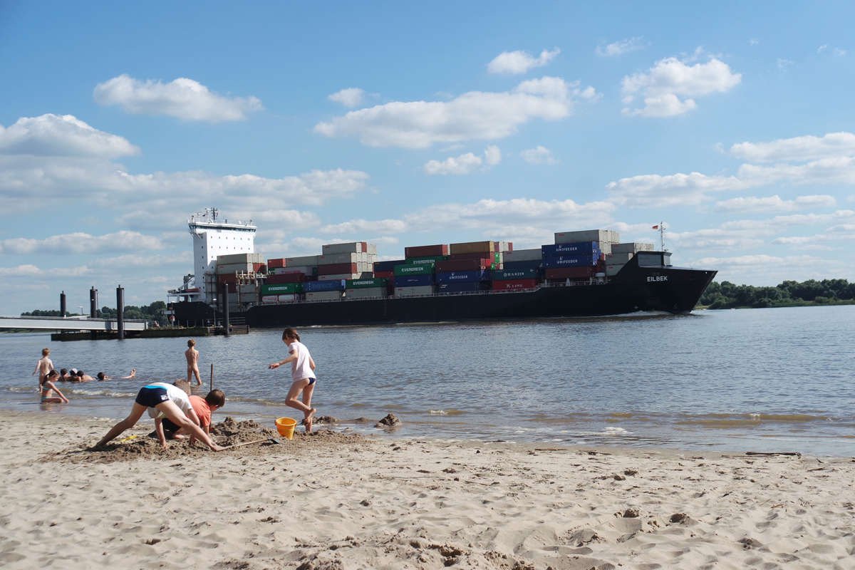 Elbstrand mit Kindern Wittenberge